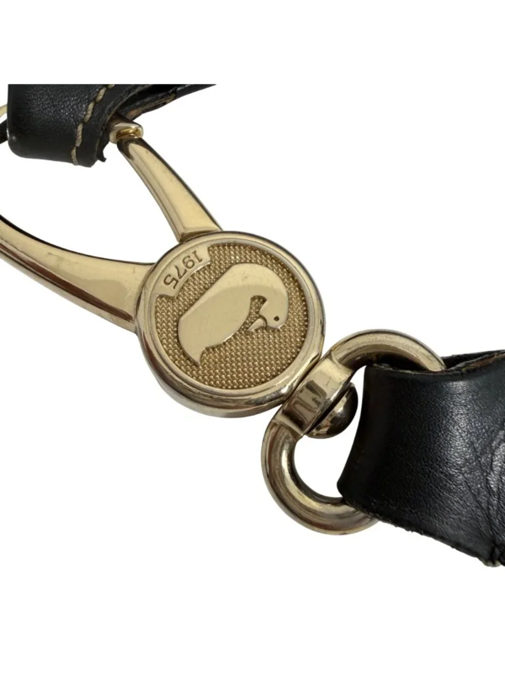 Dooney Bourke Black Leather Large Slouchy Hobo Shoulder Bag Toggle Clasp Strap